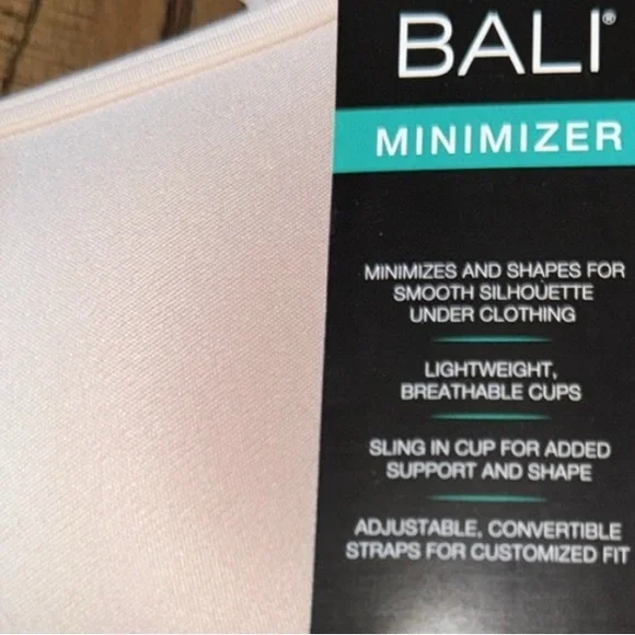 BALI One Smooth Ultra Light Minimizer Underwire Bra Sz 40DD Style 3490 NWOT - Picture 7 of 16